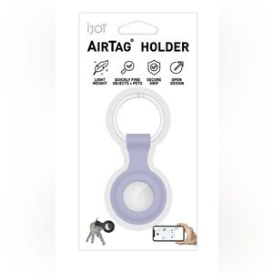 Purple Keychain Holder for Trackers